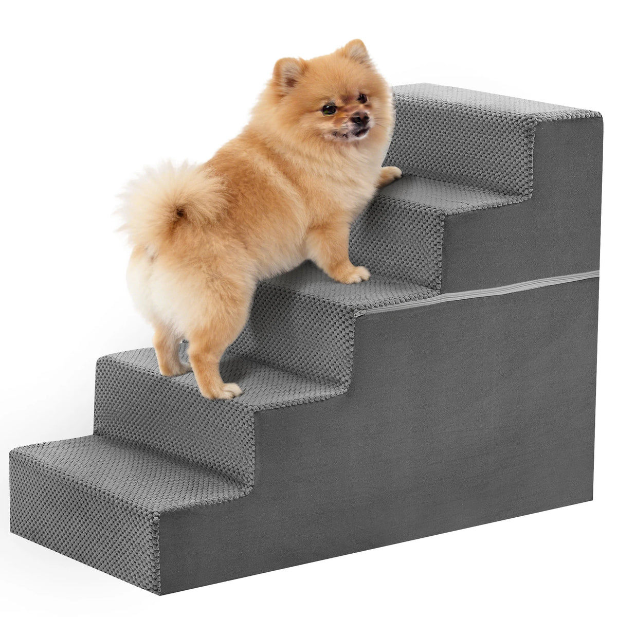 Right Angled Curved Step Foam Dog Ramp Stairs For Pets