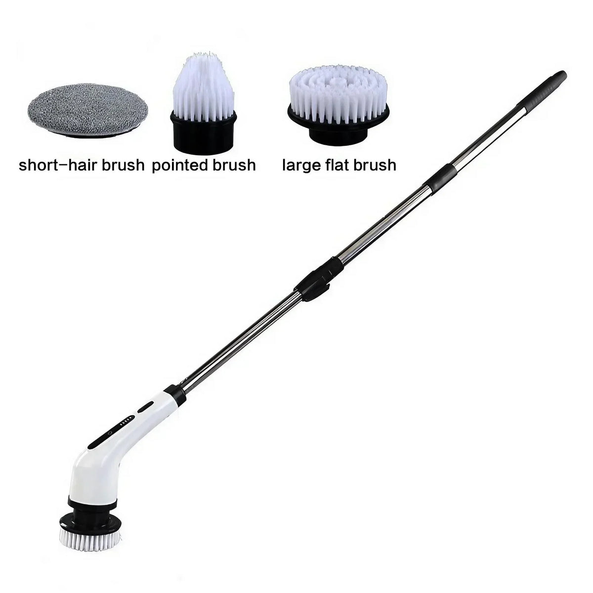 Rechargeable Cordless Spin Scrubber With Extendable Handle