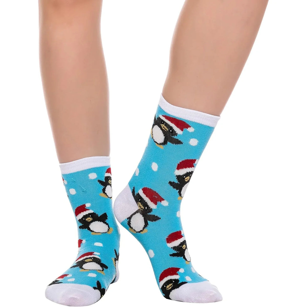 Joyfy 12 Pair Christmas Cotton Socks Fun Design Gift Set