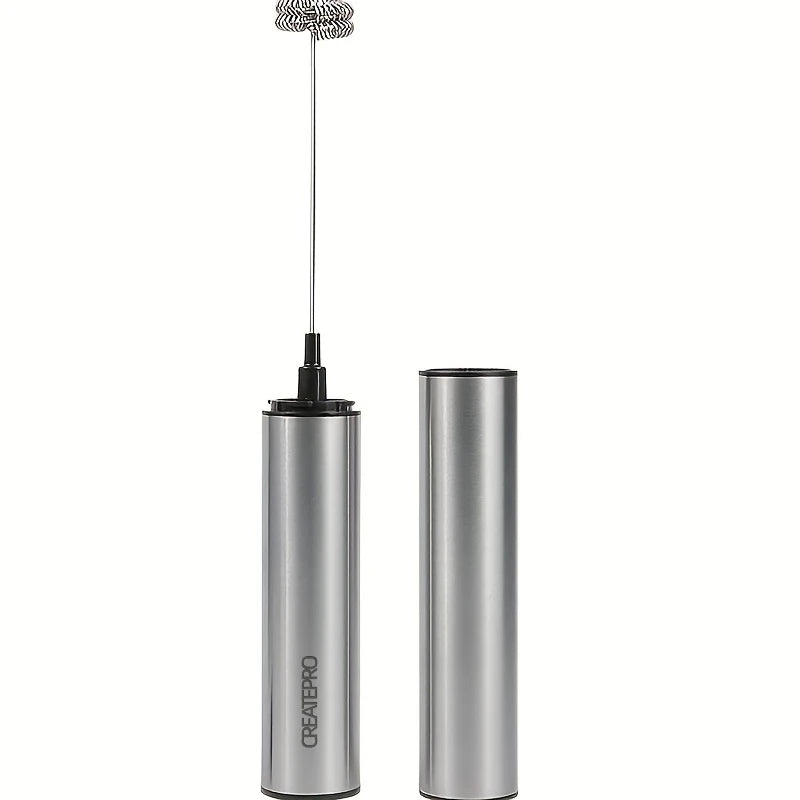 Rechargeable Stainless Steel Milk Frother For Latte And Cappuccino