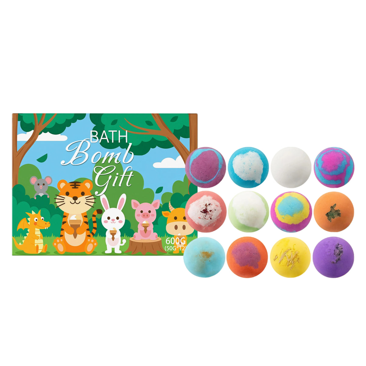 Moisturizing Sea Salt Bath Balls Gift Set for Smooth Skin