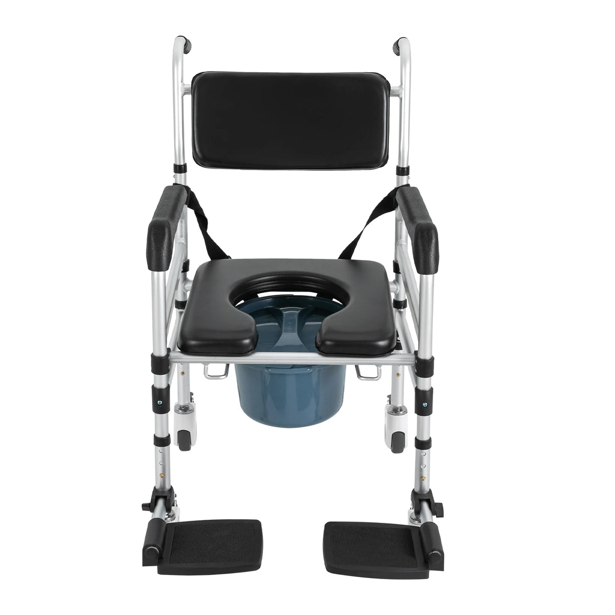 Bymaocar Rolling Shower Chair With Wheels And Toilet Seat