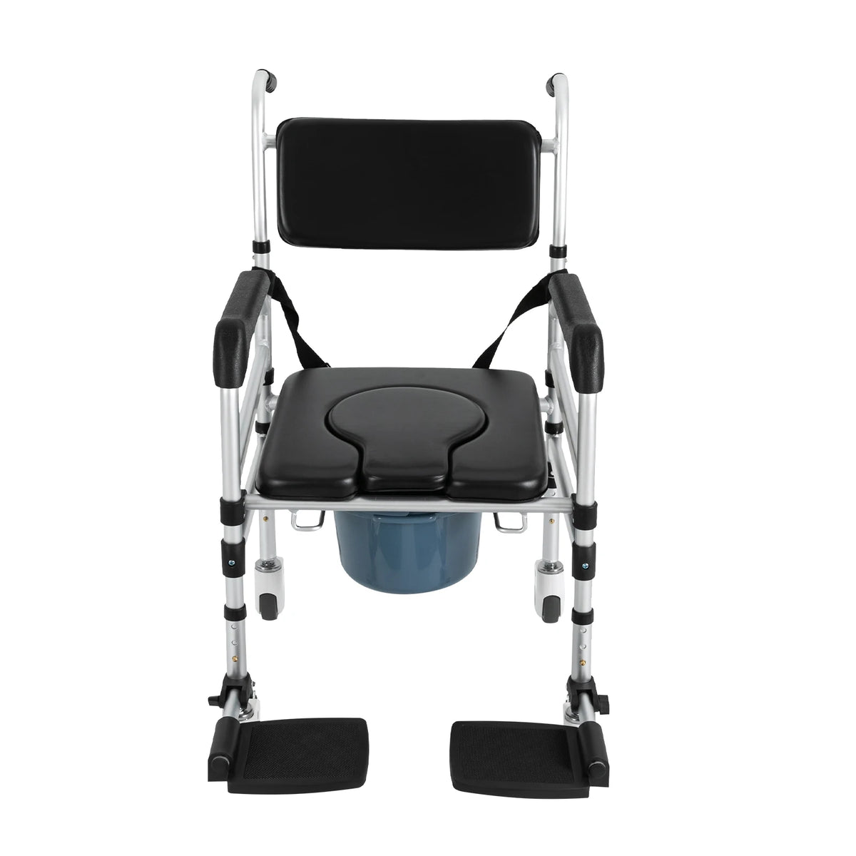 Bymaocar Rolling Shower Chair With Wheels And Toilet Seat