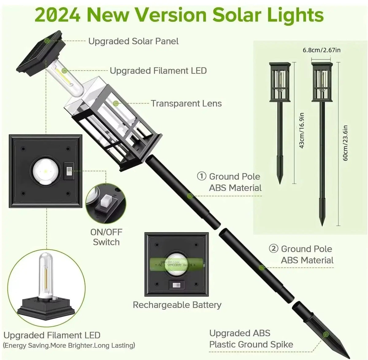 Professional Solar Pathway Lights For Garden And Patio Decor