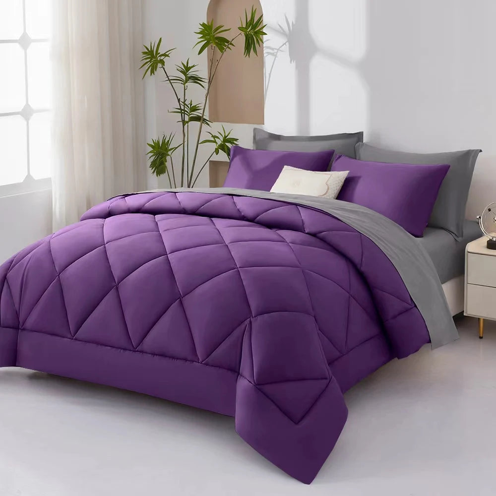 Rustic Farmhouse 7 Piece Bedding Set Includes Fluffy Sheets Pillows