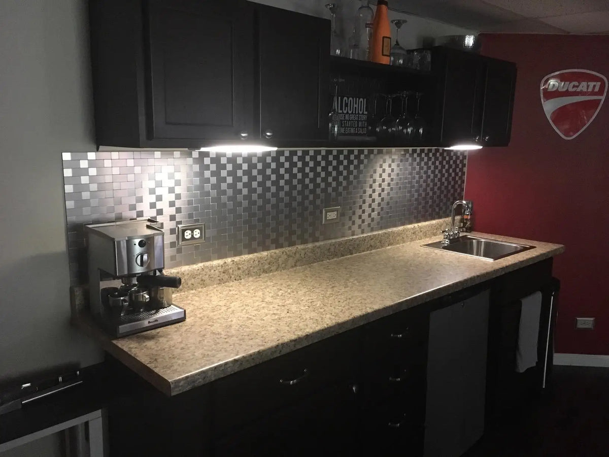 Art3d Peel And Stick Stainless Steel Mosaic Wall Backsplash Tile