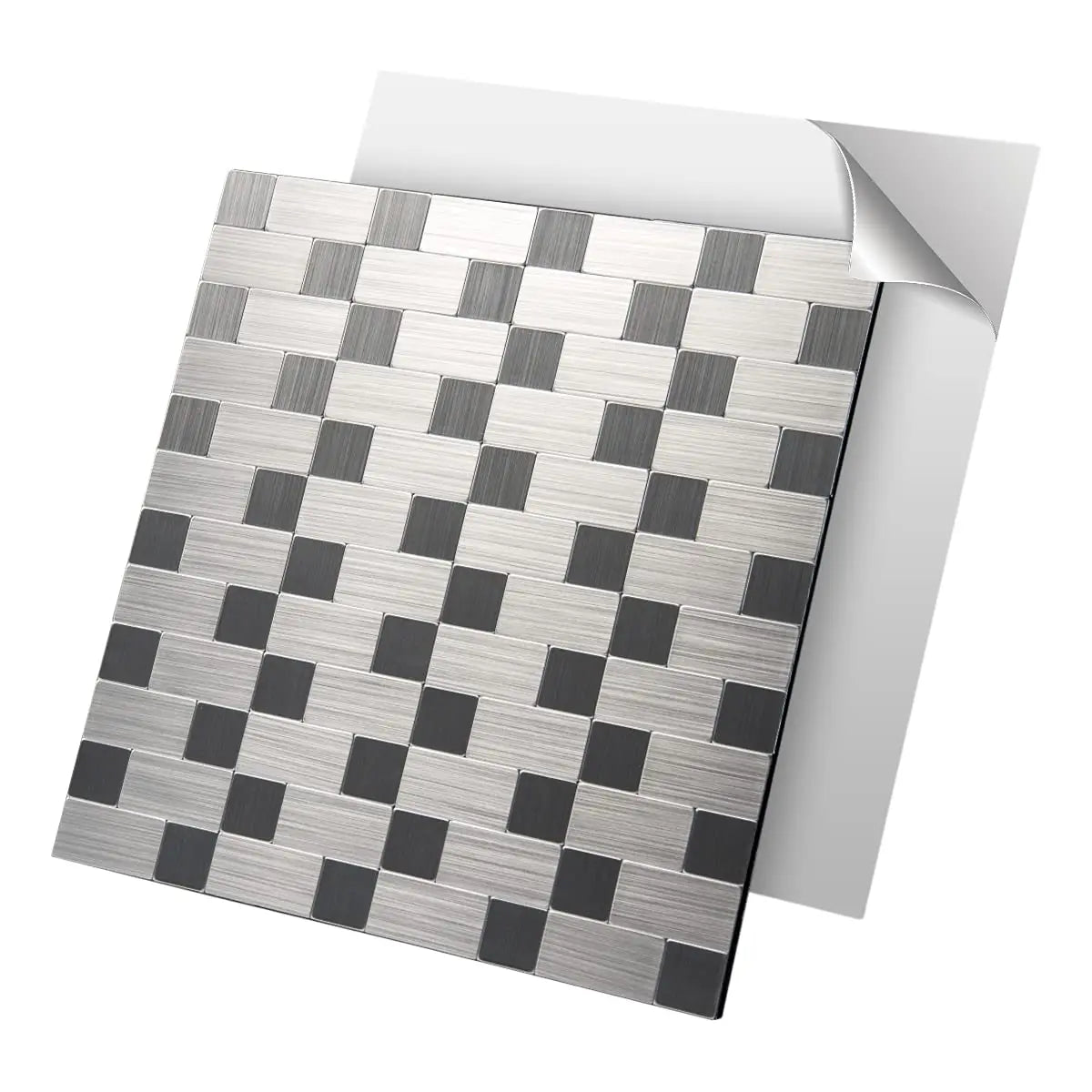 Art3d Peel And Stick Stainless Steel Mosaic Wall Backsplash Tile