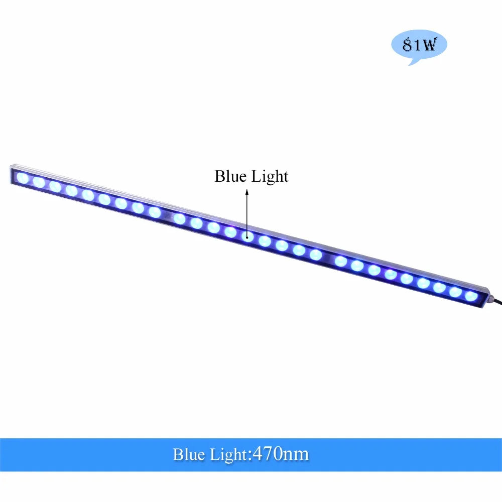 Populargrow Blue Spectrum Led Aquarium Light For Coral Reef Tank