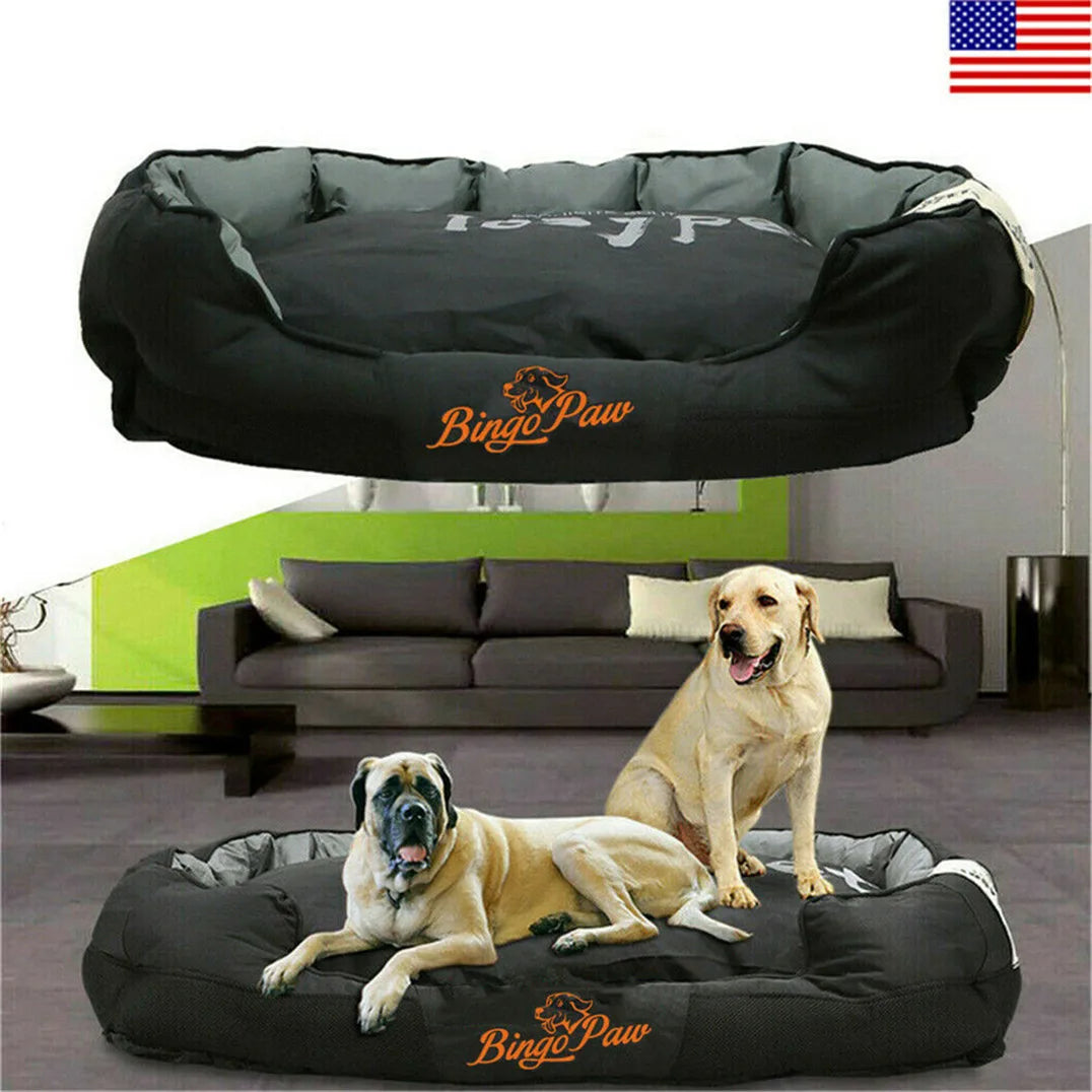Bingopaw Waterproof Orthopedic Sofa Dog Bed With Washable Cushion