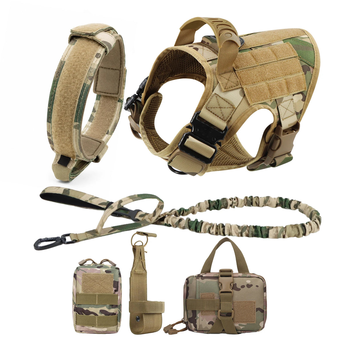 PETRAVEL Padded Dog Harness Leash Set for Training and Walking