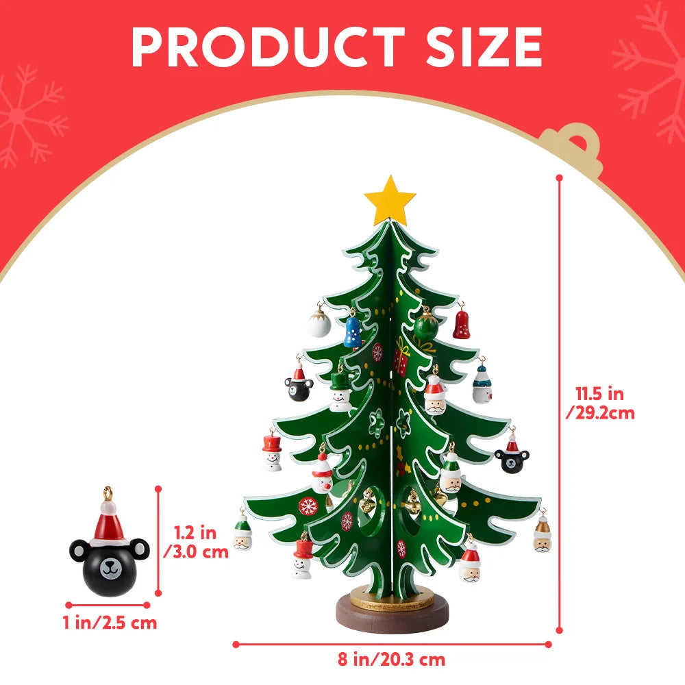 Joyfy Christmas Advent Calendar 24 Days Countdown Tree Ornaments
