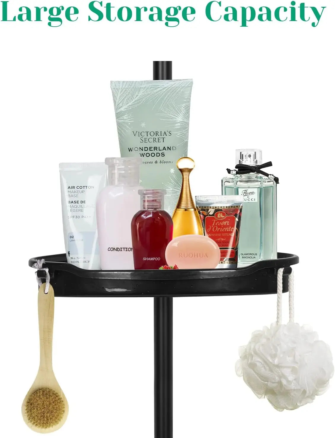 Corner Shower Caddy Rustproof Telescopic Bathroom Storage Organizer Rack