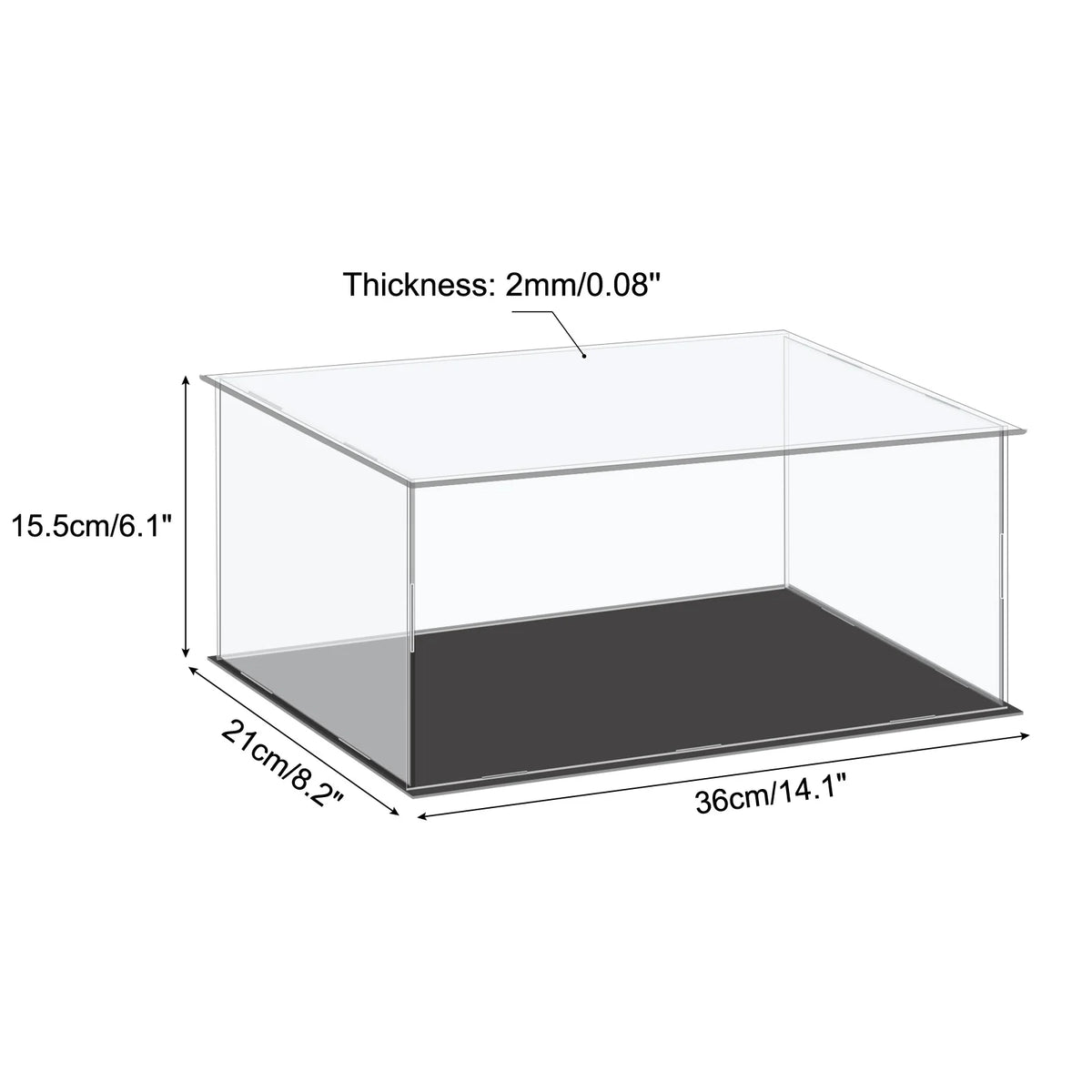 Acrylic Display Case for Collectibles Figures Dolls and Handicrafts