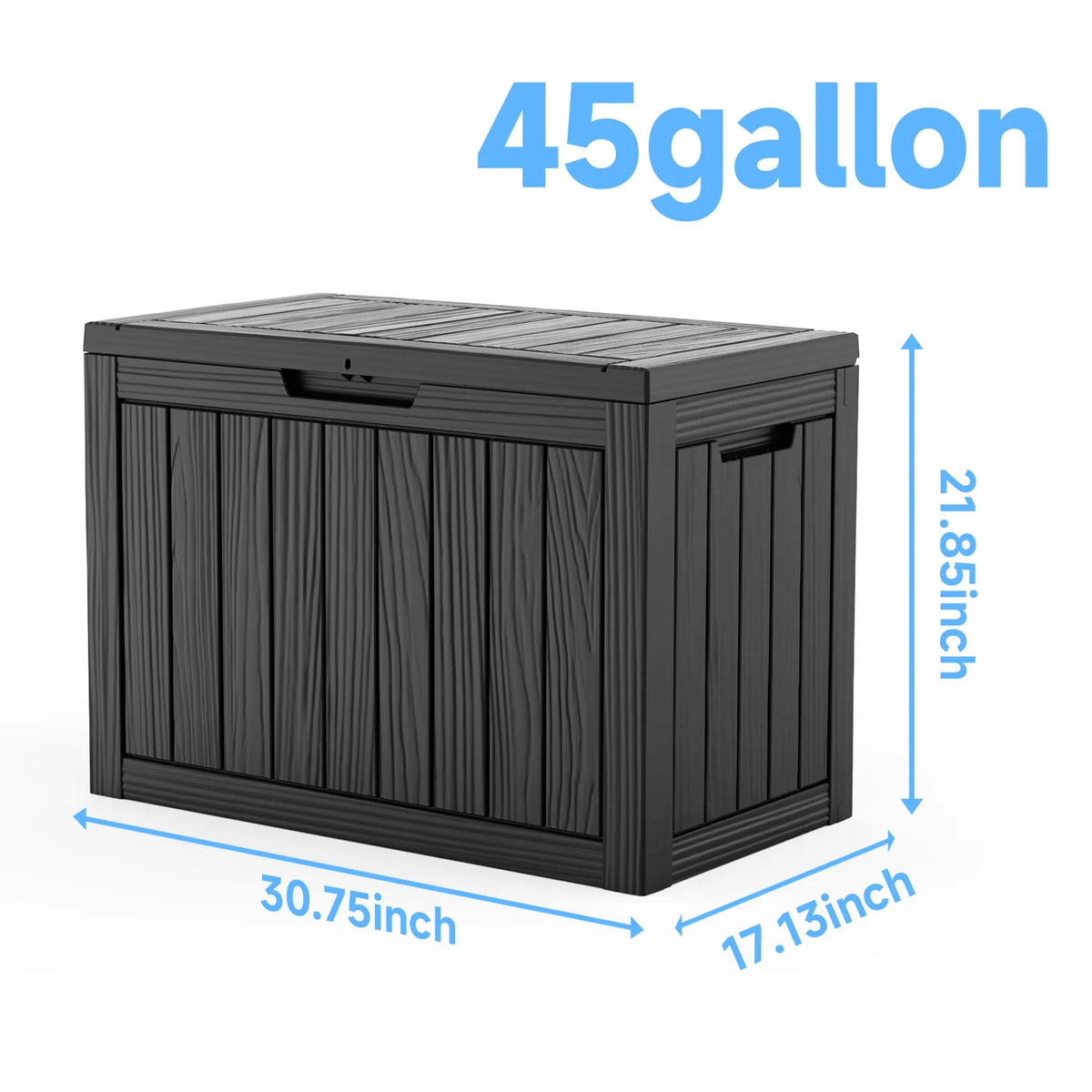 Lockable Resin Outdoor Storage Deck Box For Patio Furniture