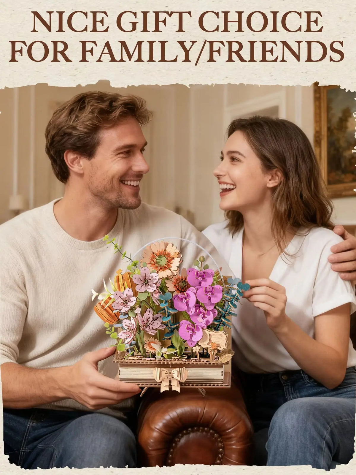 Rolife 3D Wooden Blooming Book Puzzle Kit For Gift Lovers