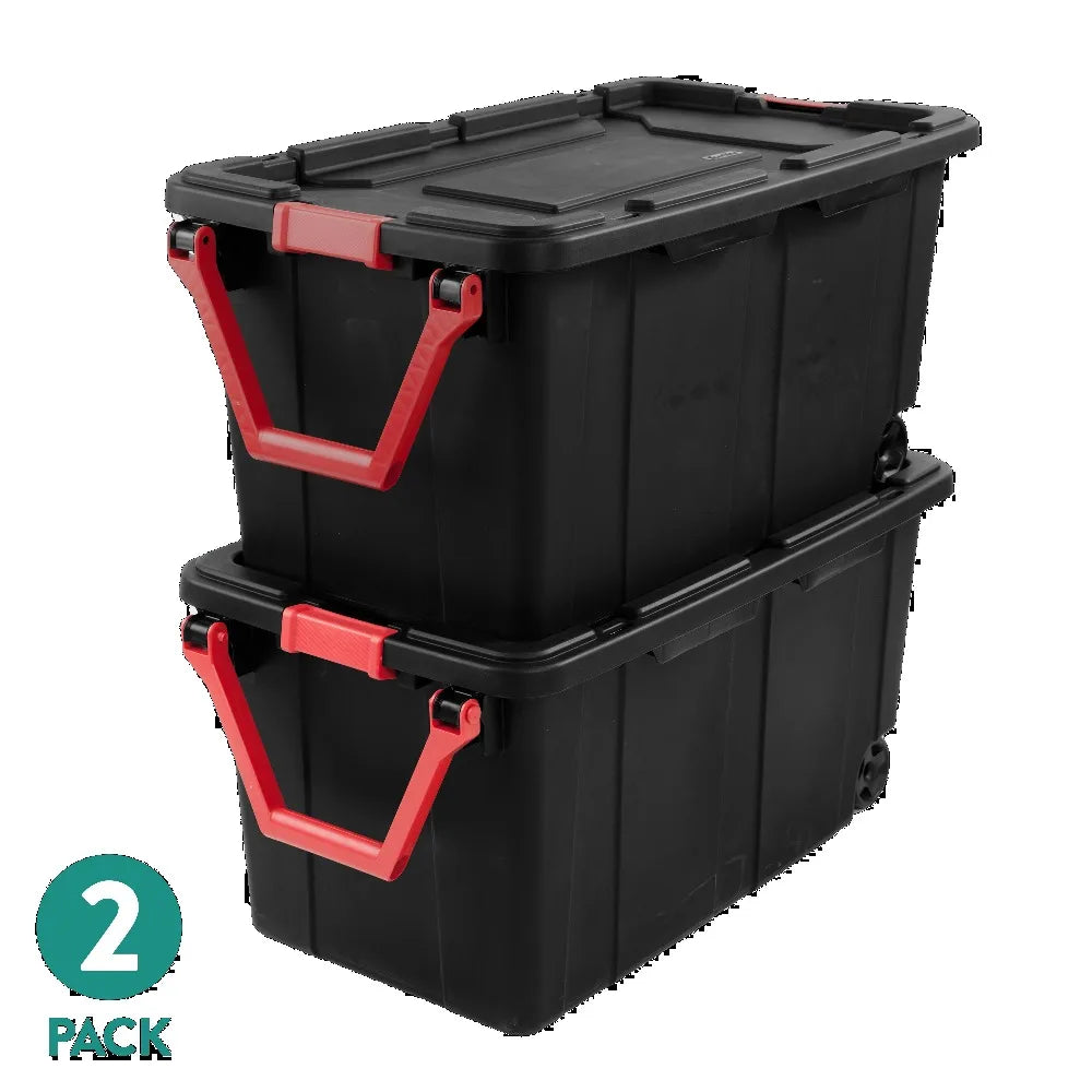 Sterilite Industrial Wheeled Storage Container With Handle