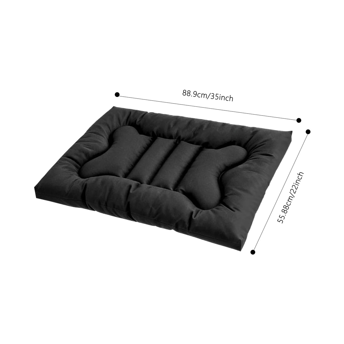 Indestructible Chew Proof Dog Bed With Waterproof Washable Mat