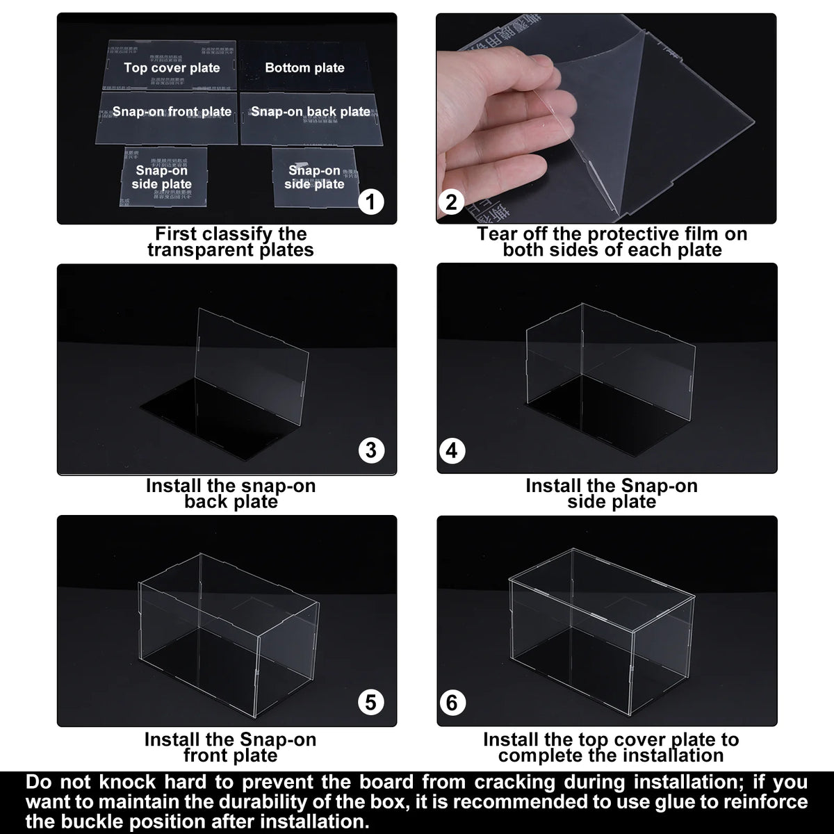 Acrylic Display Case for Collectibles Figures Dolls and Handicrafts