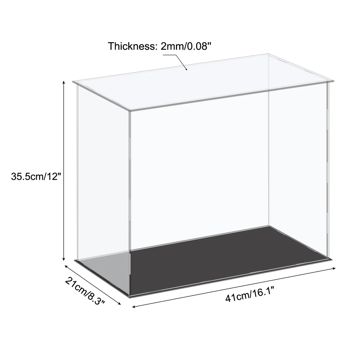 Acrylic Display Case for Collectibles Figures Dolls and Handicrafts