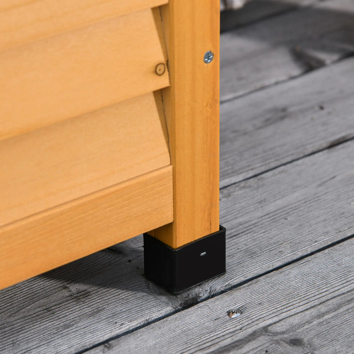 Outsunny Weather Resistant Outdoor Storage Box For Backyard Deck