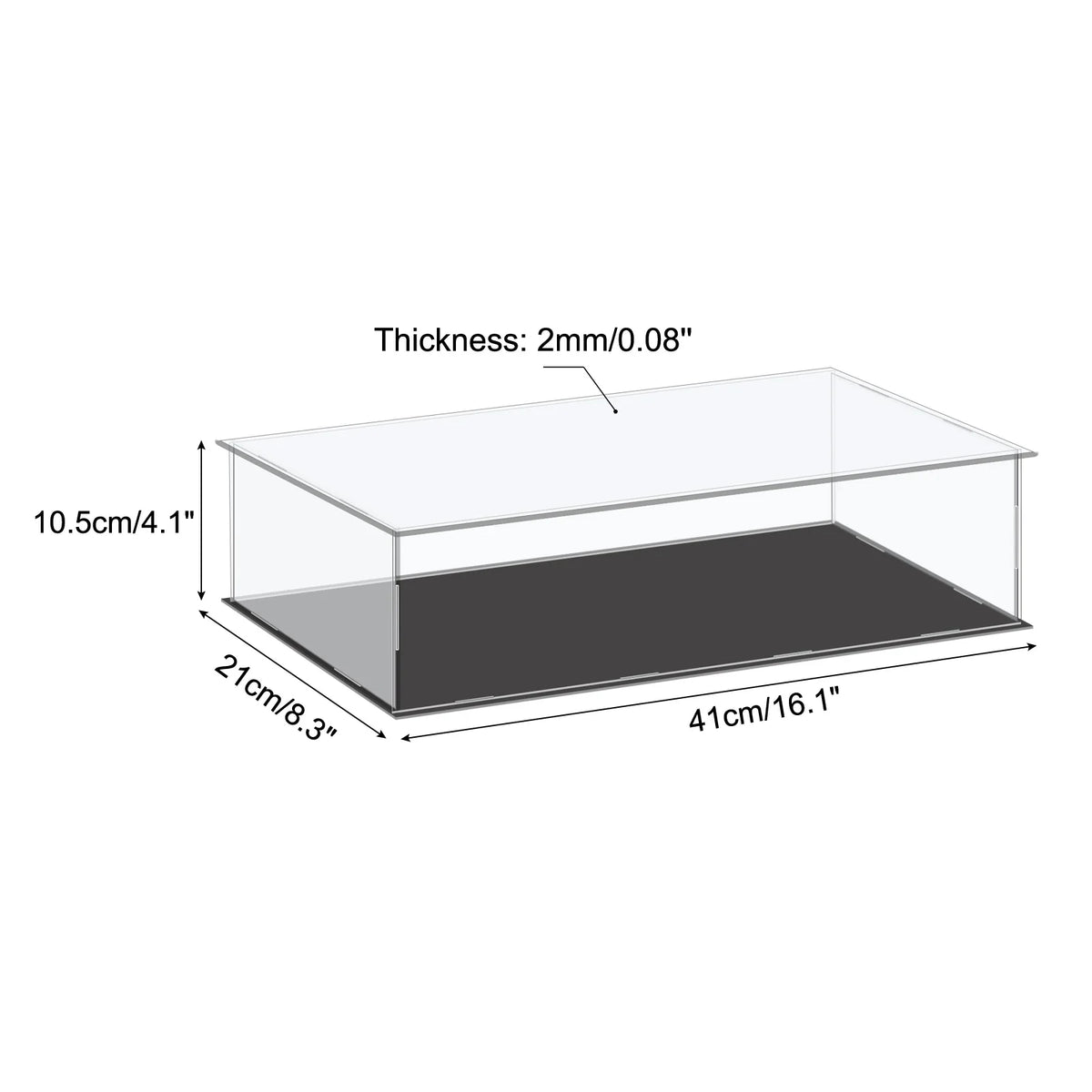 Acrylic Display Case for Collectibles Figures Dolls and Handicrafts