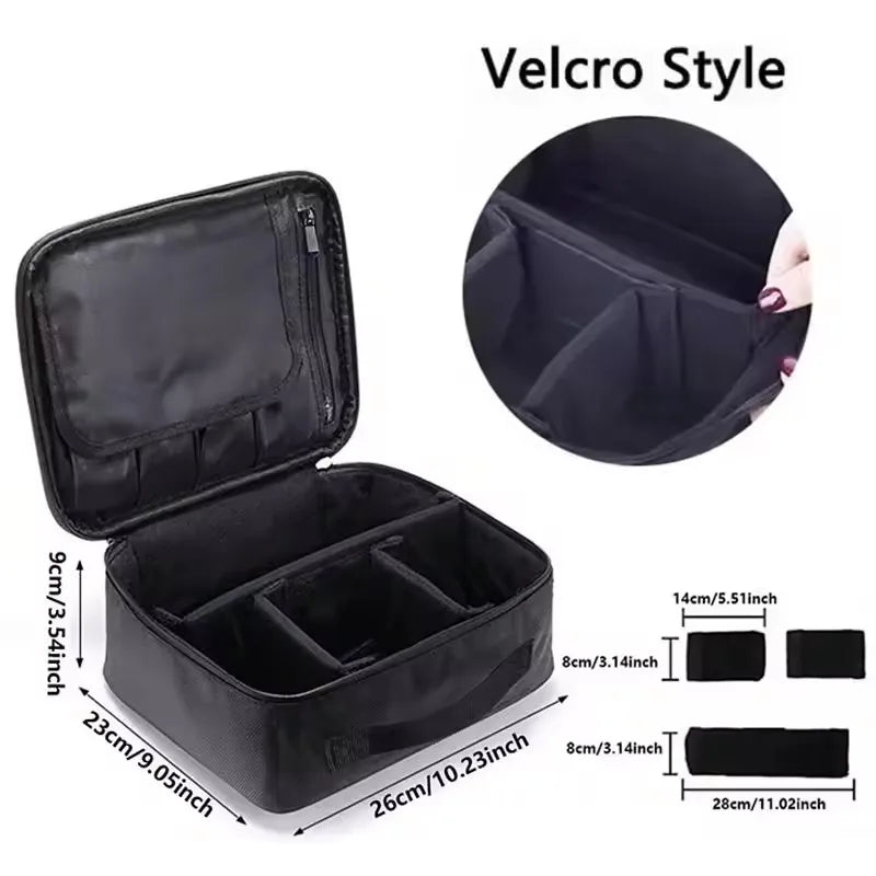 Waterproof Oxford Travel Makeup Bag With Ample Cosmetic Storage