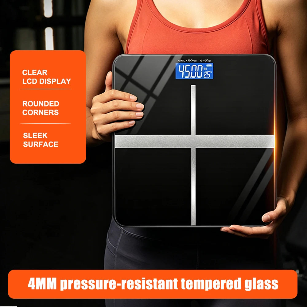 Premium Digital Bathroom Weight Scale With Tempered Glass Platform