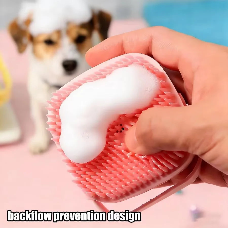Silicone Pet Bath Gloves For Dogs And Cats Grooming Brush