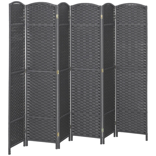 Six Panel Folding Privacy Screen For Home Office And Bedroom