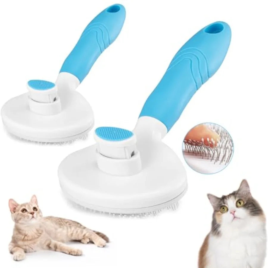 Self Cleaning Slicker Brush For Pet Grooming And Effective Deshedding