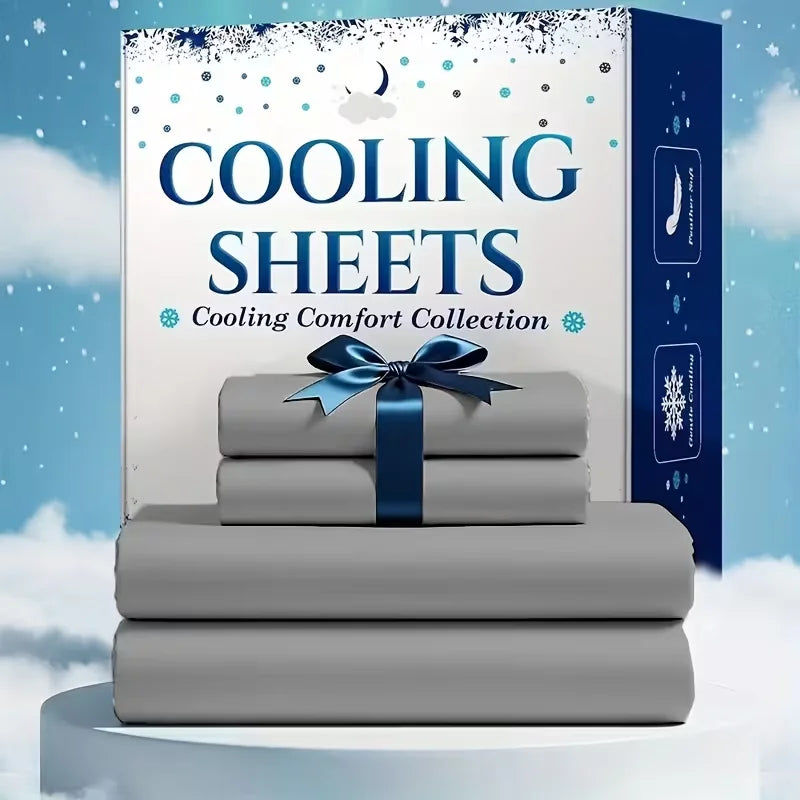 Breathable Bamboo Viscose Cooling Sheet Set Delivers Restful Sleep