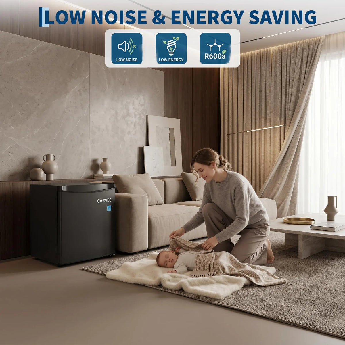 Compact Single Door Refrigerator With LED Shelves And Automatic Defrost