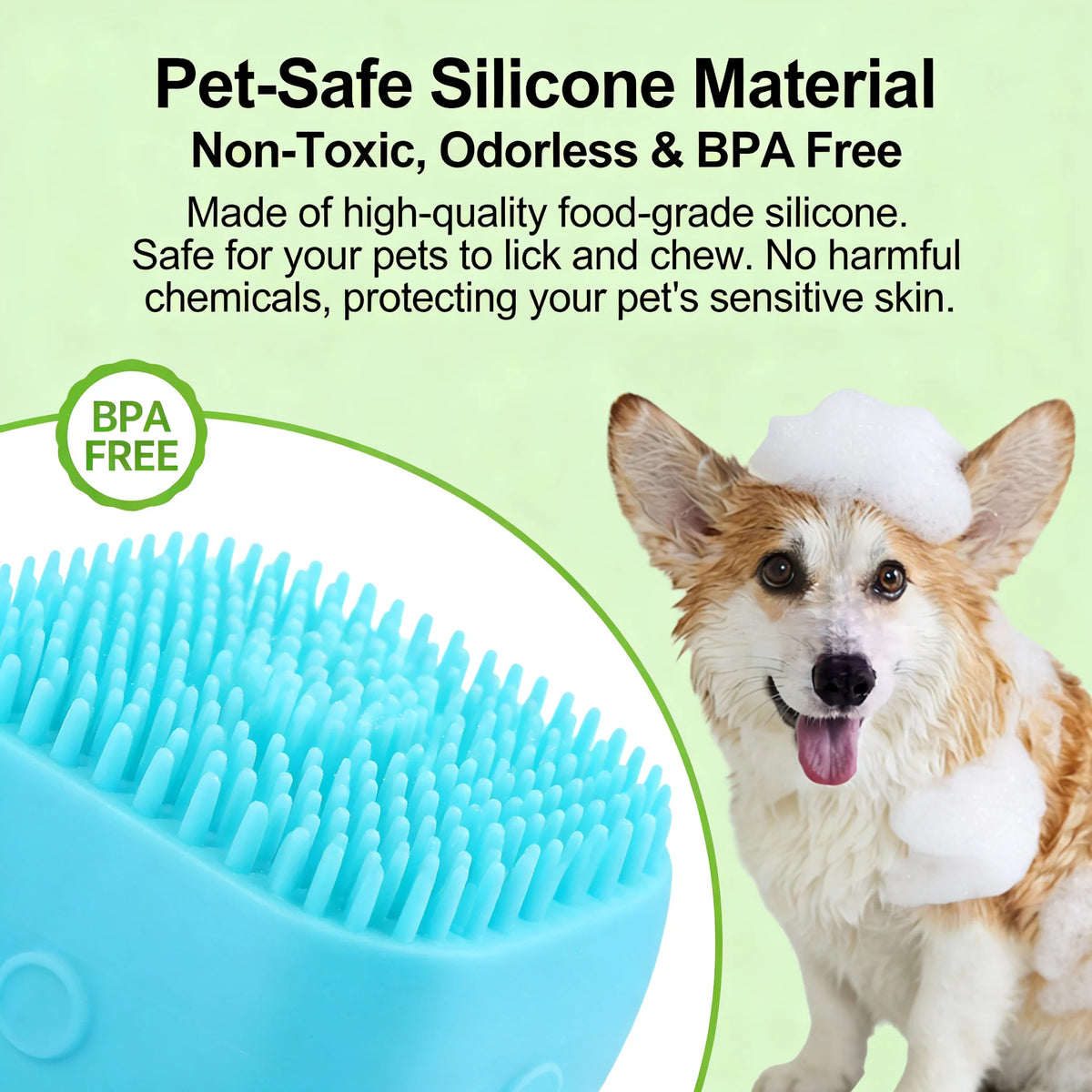 Silicone Pet Bath Gloves For Dogs And Cats Grooming Brush