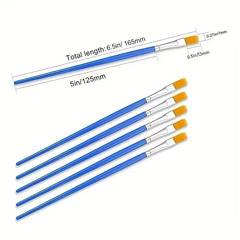 Professional Nylon Art Brush Set For Oil And Watercolor