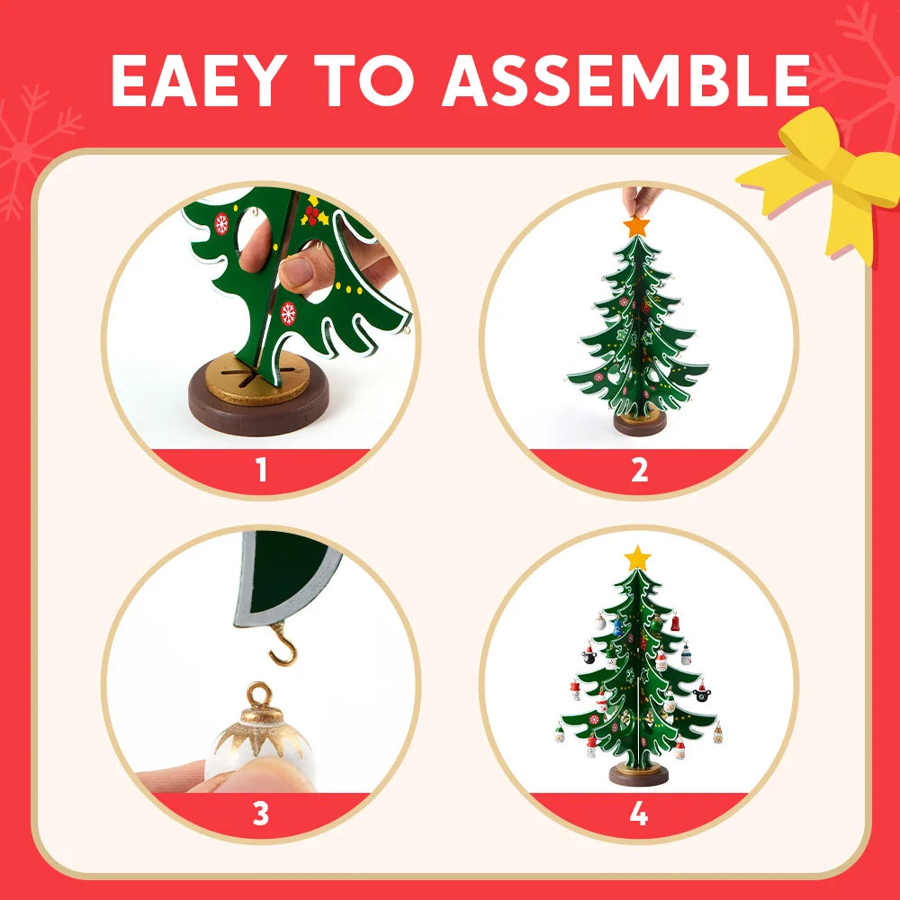Joyfy Christmas Advent Calendar 24 Days Countdown Tree Ornaments