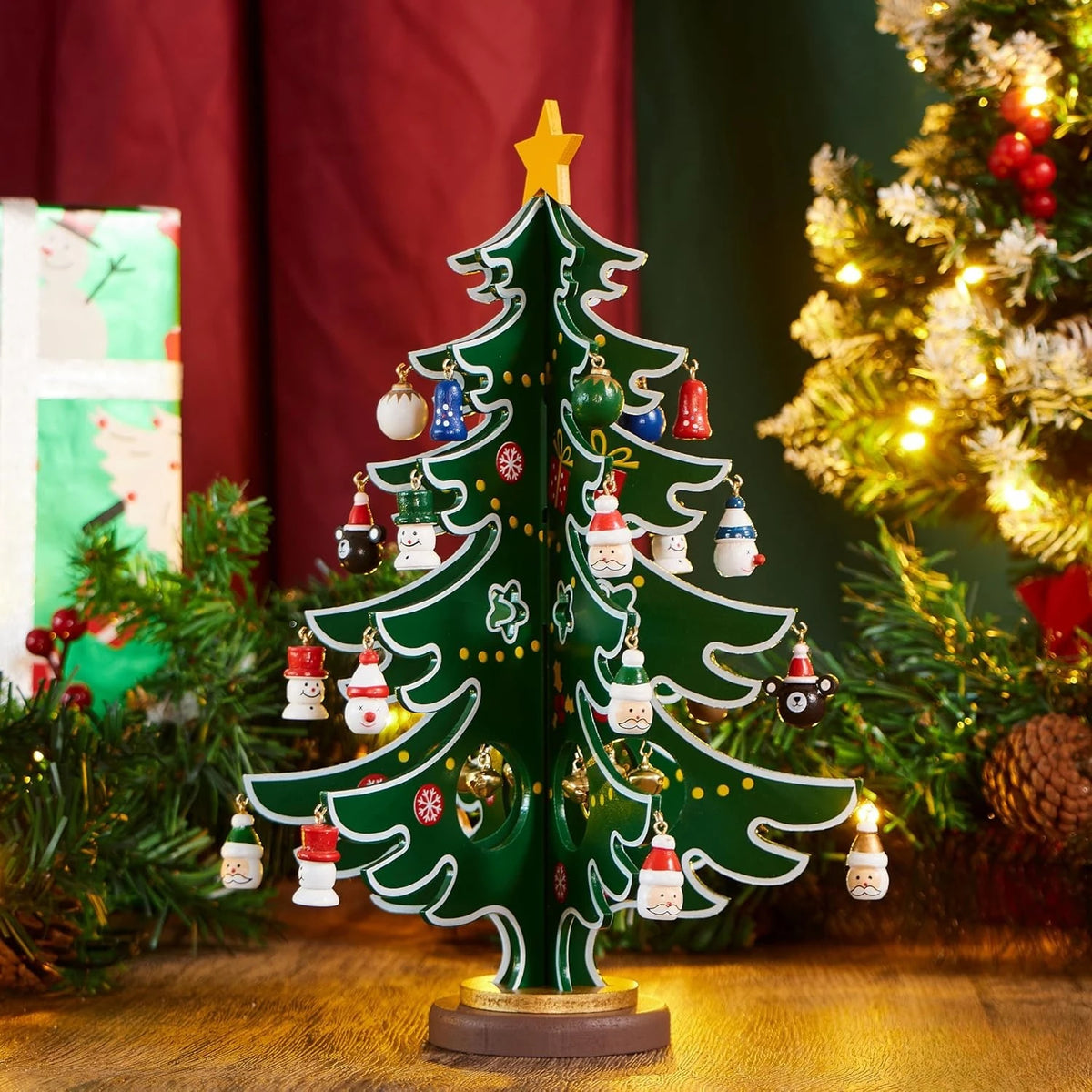 Joyfy Christmas Advent Calendar 24 Days Countdown Tree Ornaments