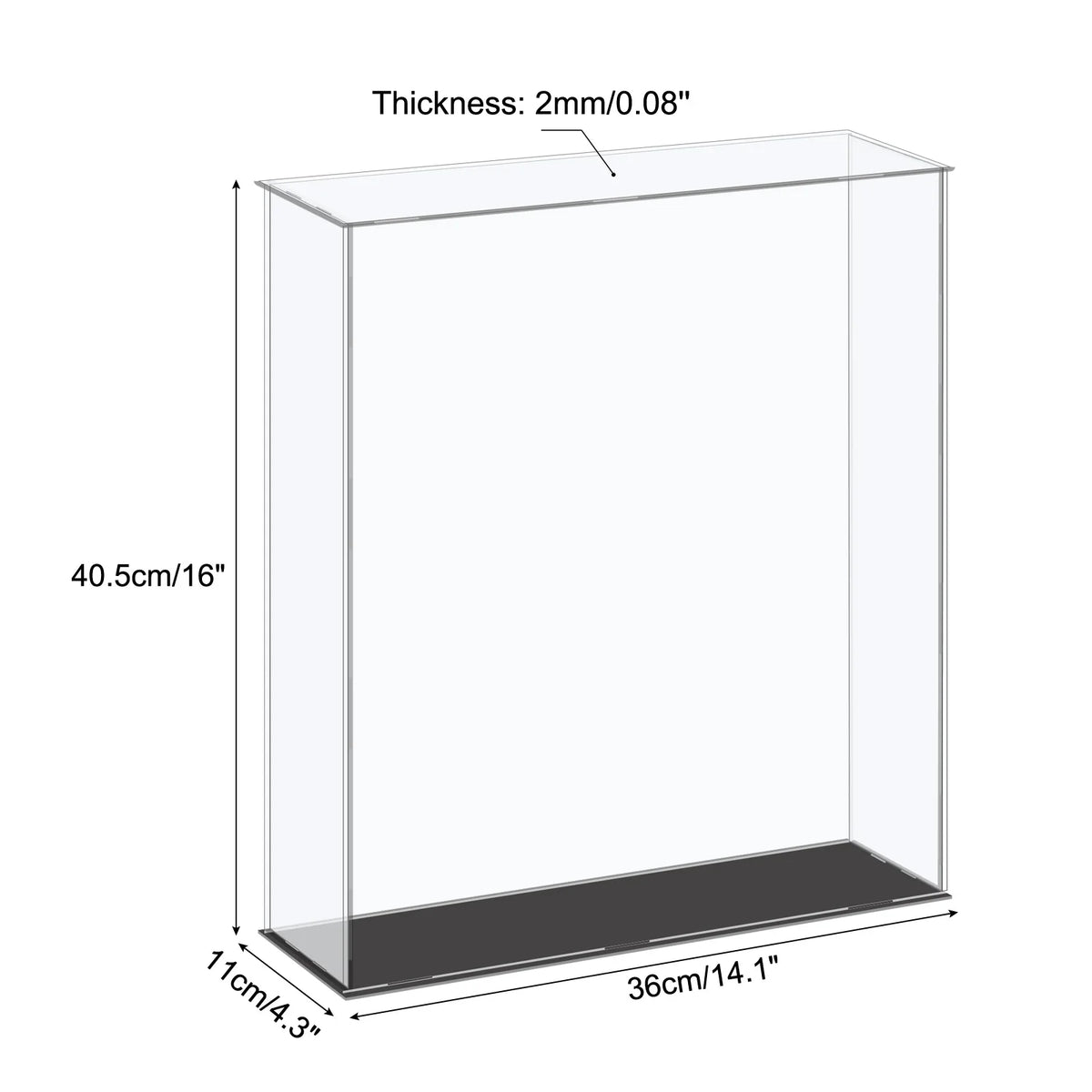 Acrylic Display Case for Collectibles Figures Dolls and Handicrafts