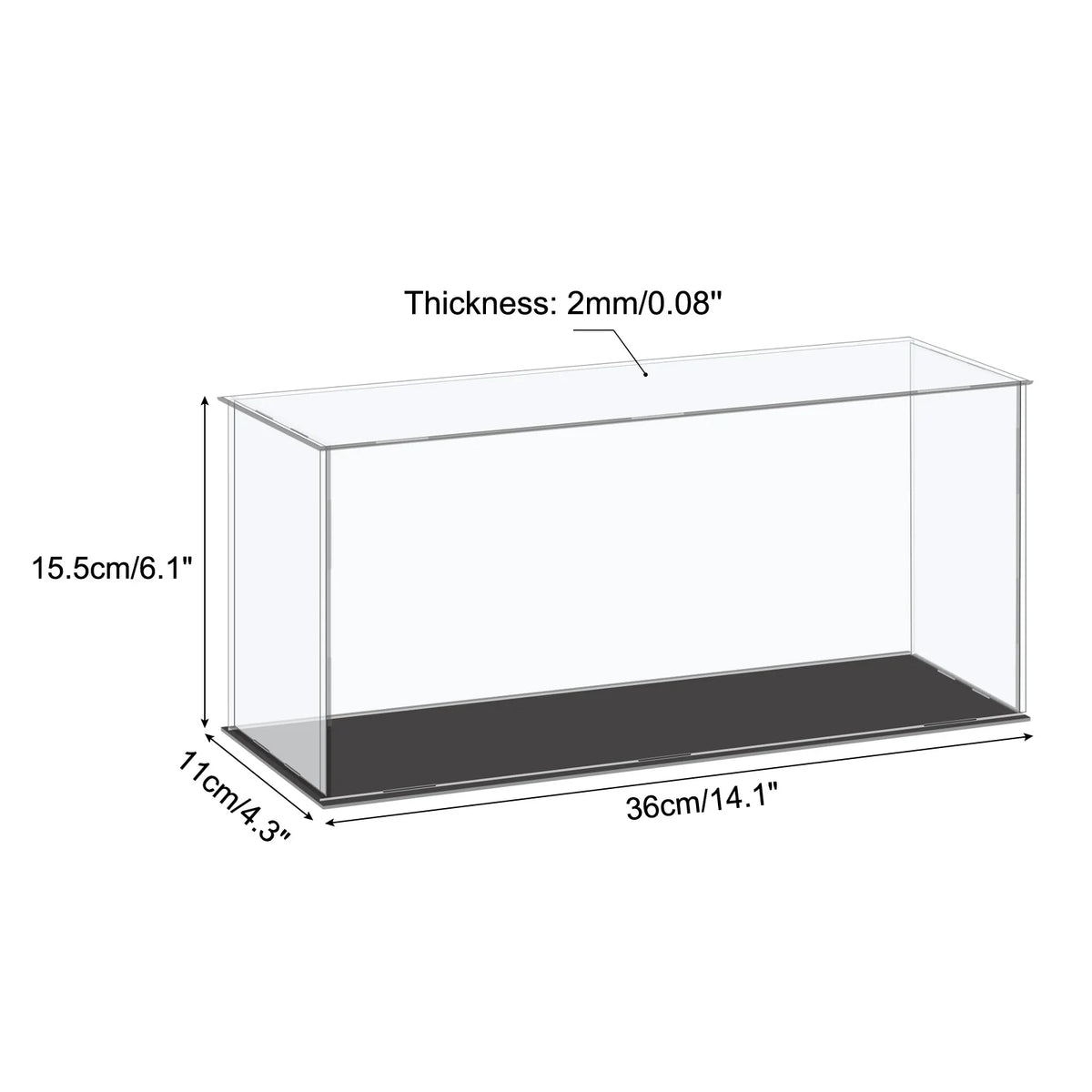 Acrylic Display Case for Collectibles Figures Dolls and Handicrafts