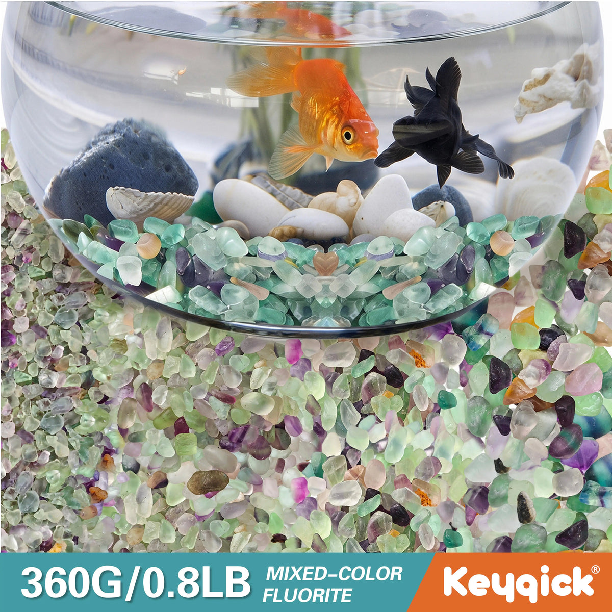 Natural Fluorite Fragments Decorative Pebbles For Aquarium And Succulents