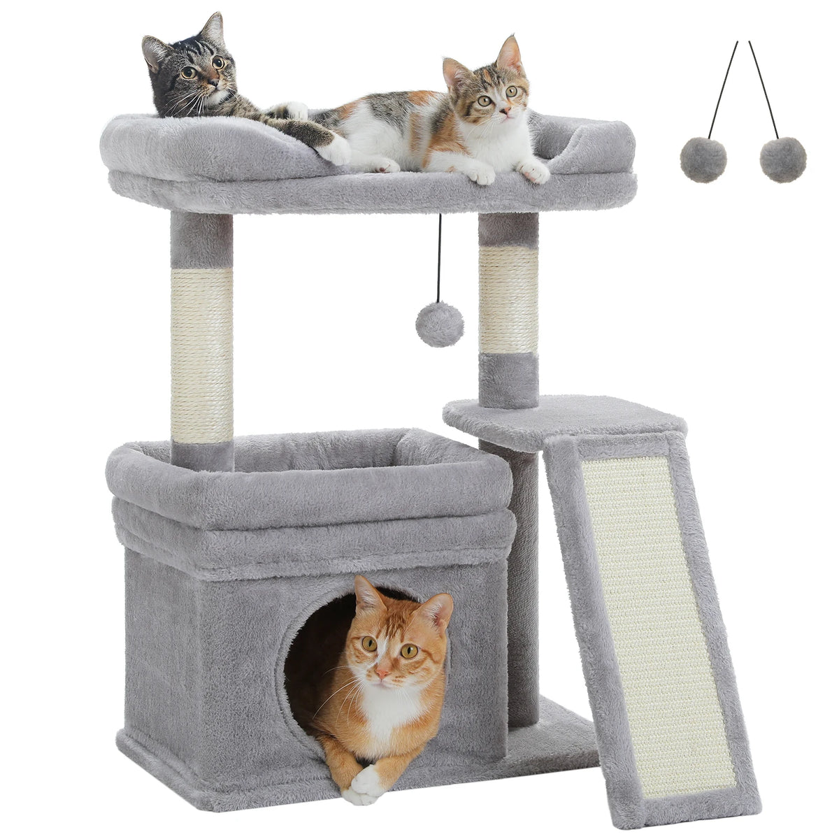 PAWZ Road Cat Tree With Sisal Scratching Post And Perch