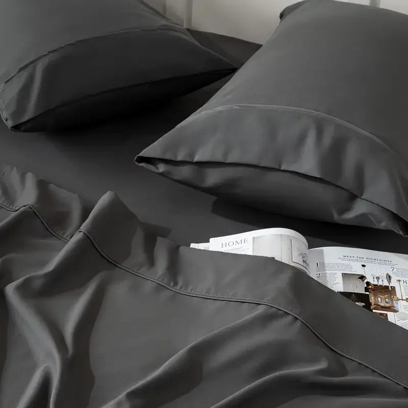 Breathable Bamboo Viscose Cooling Sheet Set Delivers Restful Sleep