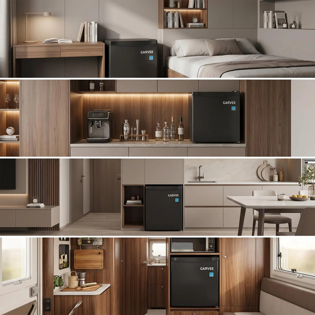 Compact Single Door Refrigerator With LED Shelves And Automatic Defrost