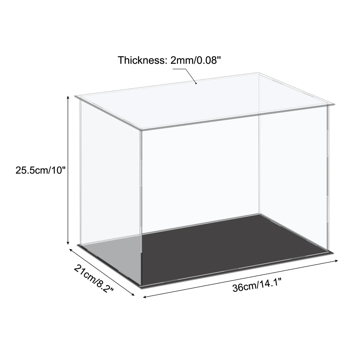 Acrylic Display Case for Collectibles Figures Dolls and Handicrafts
