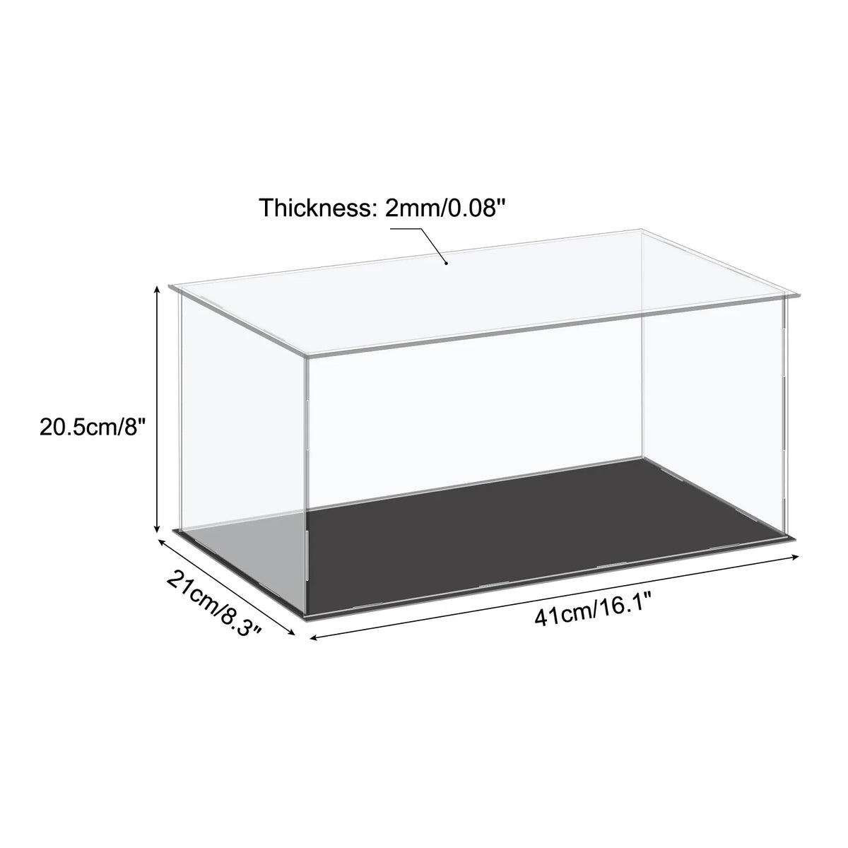 Acrylic Display Case for Collectibles Figures Dolls and Handicrafts