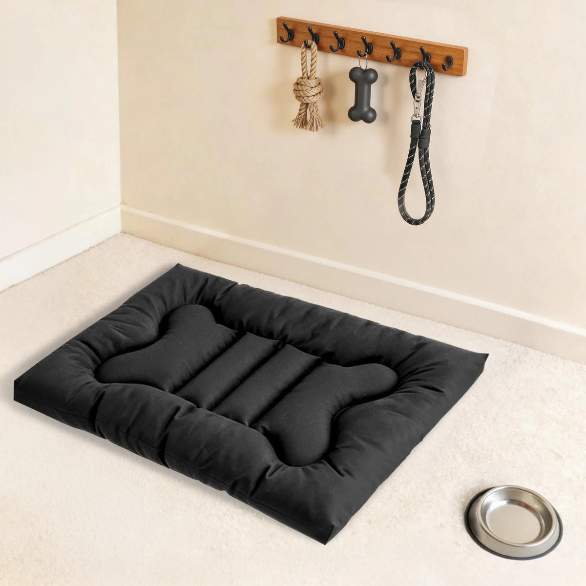 Indestructible Chew Proof Dog Bed With Waterproof Washable Mat
