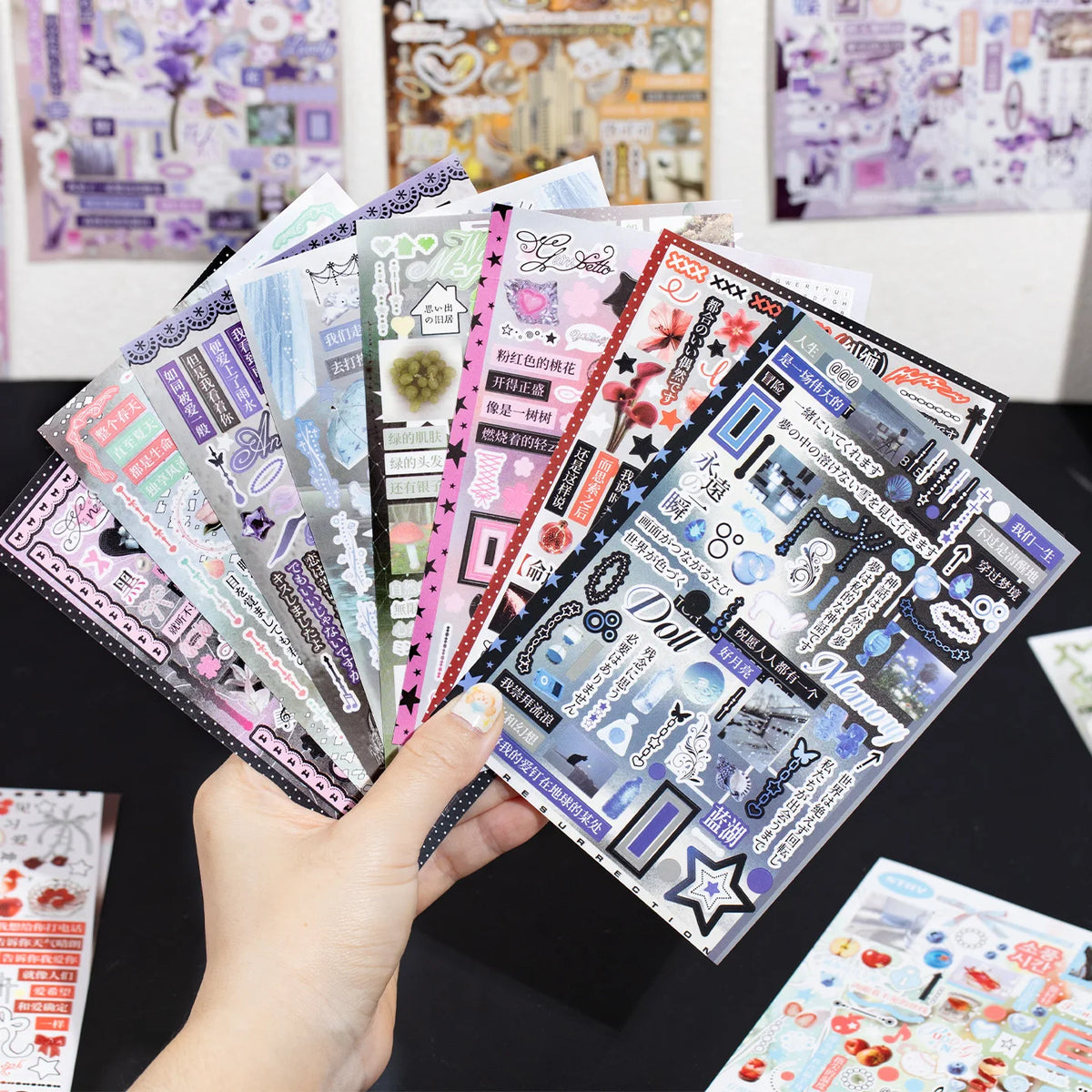 Kawaii Die Cut Sticker Book For Teens Scrapbooking Journal Decoration