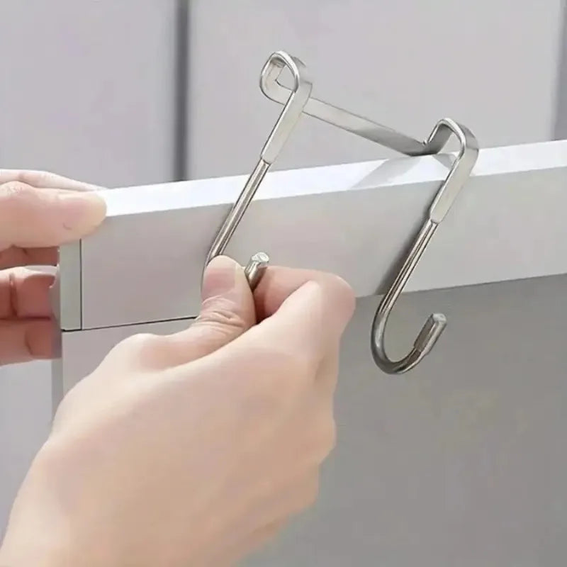 Stainless Steel Seamless Suction Cup Hook For Kitchen Bathroom