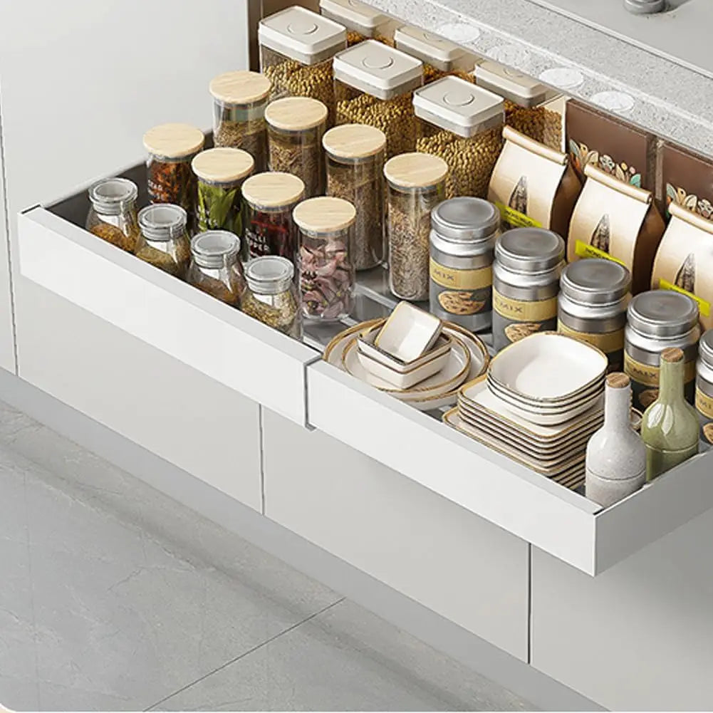 Garvee Stainless Steel Pull Out Cabinet Drawer Organizer