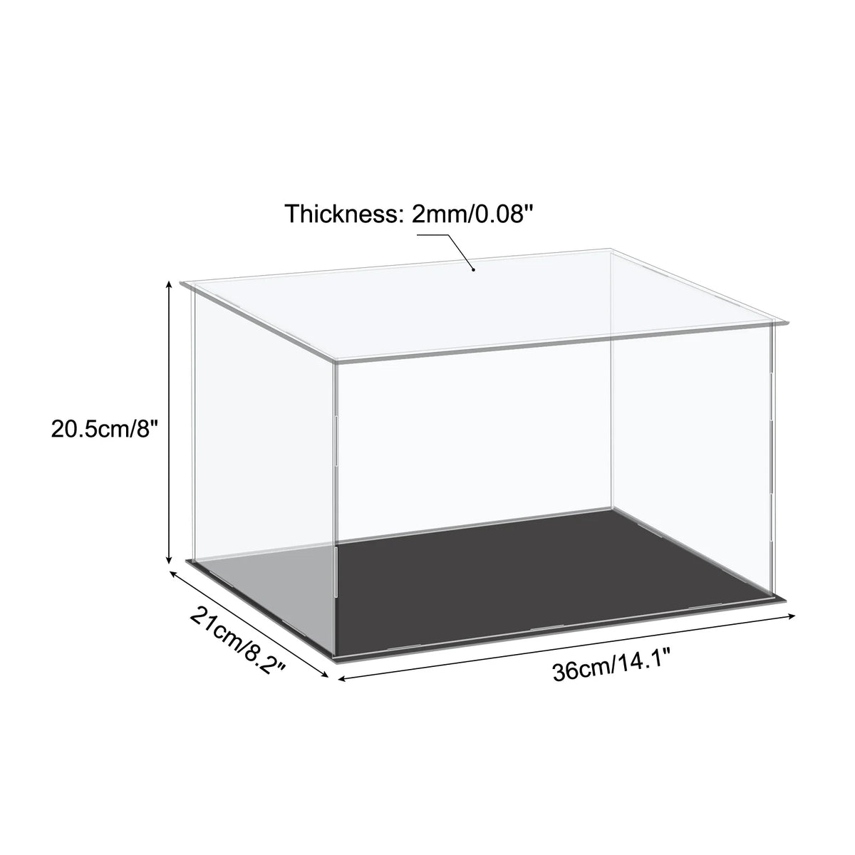 Acrylic Display Case for Collectibles Figures Dolls and Handicrafts