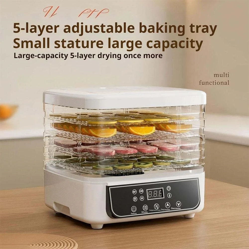 Household Fruit And Vegetable Food Dehydrator With Adjustable Temperature